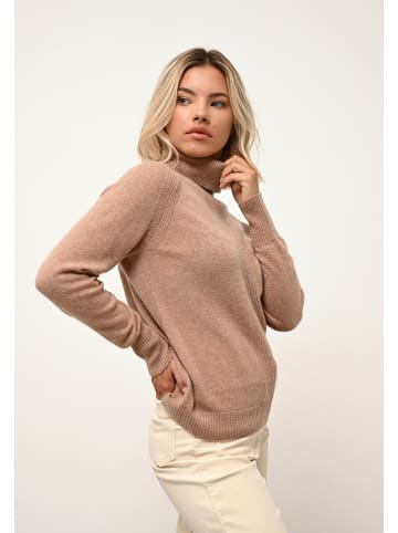 Just Cashmere Kaschmir-Rollkragenpullover in Beige