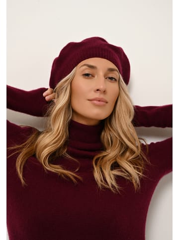 Just Cashmere Kasjmieren muts "Paris" bordeaux