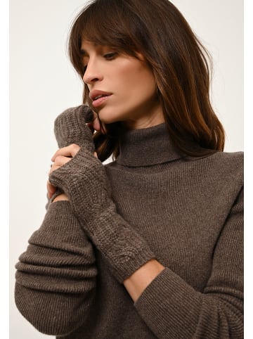 Just Cashmere Kaschmir-Armstulpen "Bale" in Braun