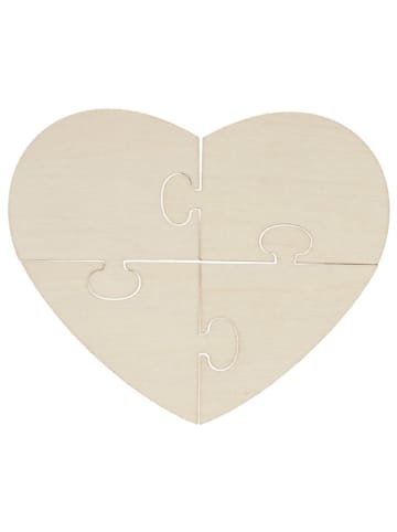 SUNNYSUE 6-częściowe drewniane puzzle " Heart "