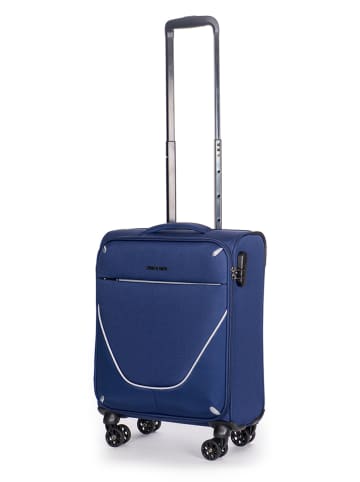 Stratic Softcase-Trolley in Dunkelblau - (B)40 x (H)55 x (T)29 cm