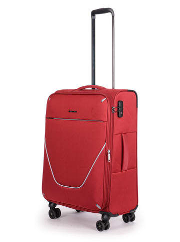 Stratic Softcase-Trolley in Rot - (B)42 x (H)65 x (T)26 cm