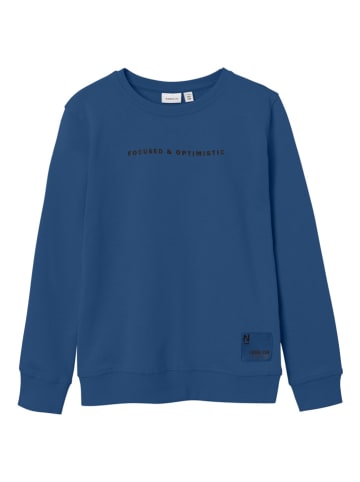 name it Sweatshirt "Magnus" blauw