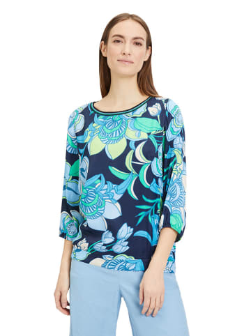Betty Barclay Blouse donkerblauw/turquoise