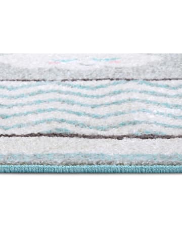 Hanse Home Kurzflor-Teppich "Bouncy" in Weiß/ Blau