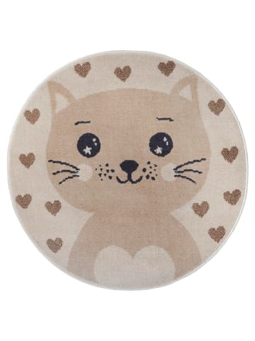 Hanse Home Kurzflor-Teppich "Cat" in Beige/ Creme