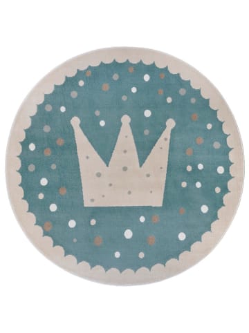 Hanse Home Laagpolig tapijt "Crown" blauw/crème