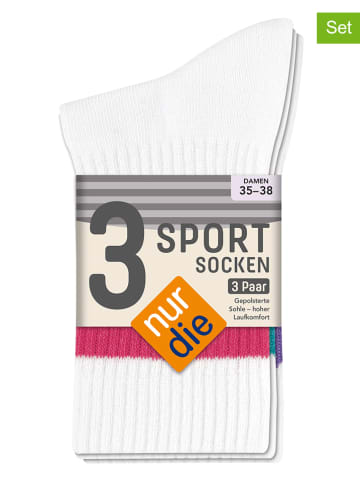 Nur Die 3-delige set: sokken wit