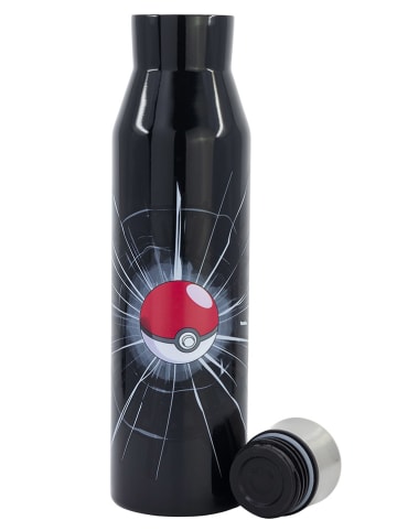 Pokémon Edelstahl-Trinkflasche "Pokemon" in Schwarz - 580 ml
