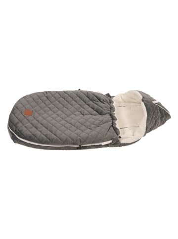 Kaiser Naturfellprodukte Śpiworek "Velvet Hoody" w kolorze szarym do fotelika - 80 x 39 cm