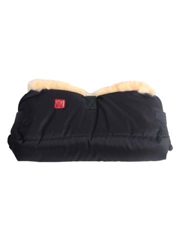Kaiser Naturfellprodukte Lammfell-Handwärmer "Double Natural" in Schwarz - (L)22 x (B)45 cm