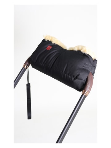 Kaiser Naturfellprodukte Lamsvachthandwarmer "Double Natural" zwart - (L)22 x (B)45 cm