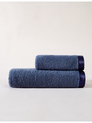 Elizabed 2-delige handdoekenset donkerblauw