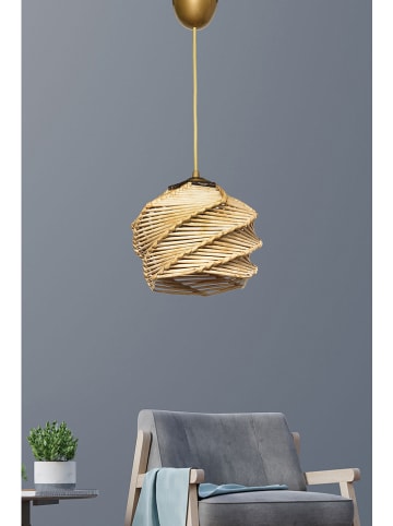 Opviq Hanglamp lichtbruin - (H)75 x Ø 20 cm