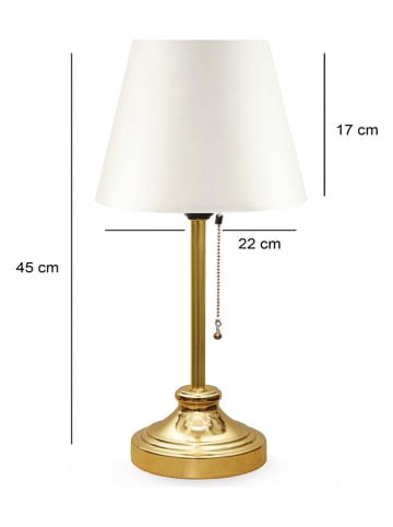Opviq Lampa stołowa w kolorze złotym - wys. 45 x Ø 22 cm