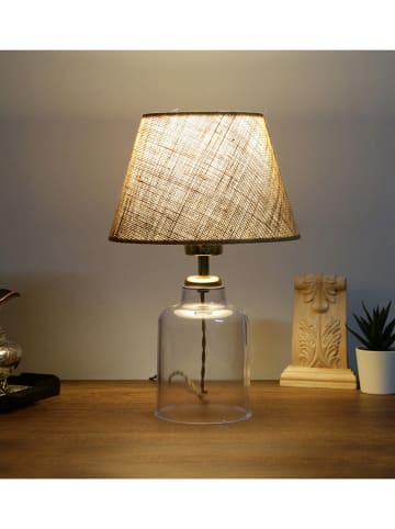 Opviq Tafellamp lichtbruin - (H)30 x Ø 22 cm