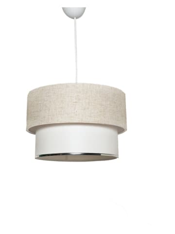 Opviq Hängeleuchte in Beige/ Weiß - (H)75 x Ø 30 cm