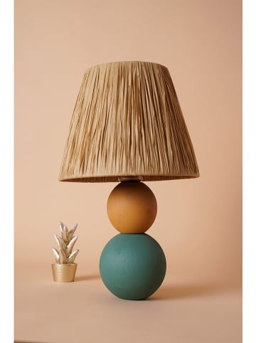 Opviq Tafellamp lichtbruin - (H)35 x Ø 20 cm