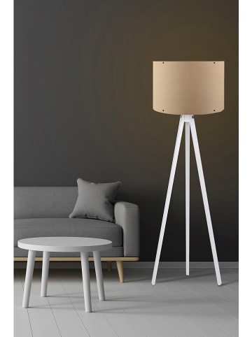 Opviq Lampa stojąca w kolorze biało-beżowym - wys. 145 x Ø 38 cm