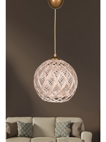 Opviq Lampa wisząca w kolorze beżowym - wys. 54 x Ø 22 cm