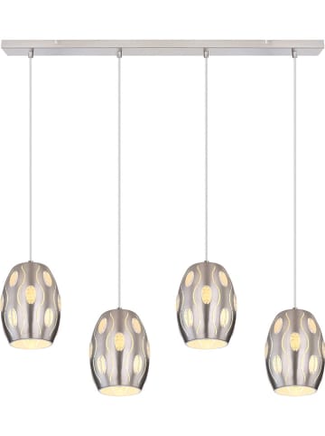 Globo lighting Hanglamp "Narri" zilverkleurig - (L)90 x (B)15 x (H)120 cm