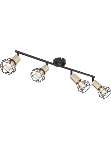 Globo lighting Lampa sufitowa "Xara I" w kolorze złoto-czarnym - 60 x 8 x 20,5 cm
