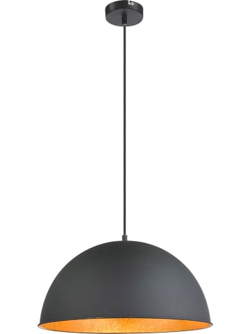 Globo lighting Hanglamp "Xirena I" zwart/goudkleurig - (H)120 x Ø 41 cm