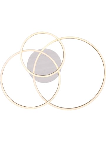 Globo lighting LED-Deckenleuchte "Munni" in Hellgrau - (L)68 x (B)55 x (H)10 cm