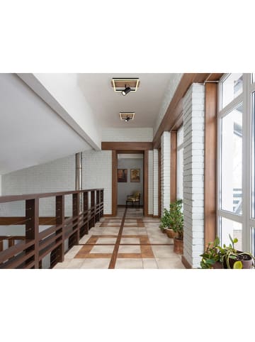 Globo lighting LED-Deckenleuchte "Kassu" in Hellbraun/ Schwarz - (L)72 x (B)27 x (H)18 cm