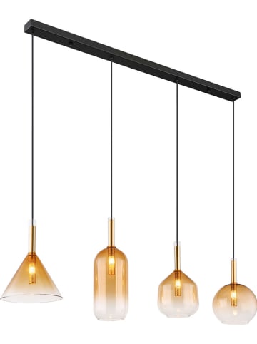 Globo lighting LED-Hängeleuchte "Lopusa" in Schwarz/ Gold - (L)112 x (B)20 x (H)120 cm