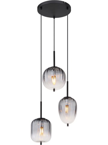 Globo lighting Hanglamp "Attila" zwart - (H)120 x Ø 46 cm