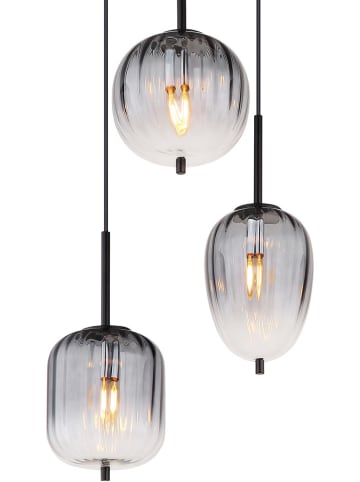 Globo lighting Hängeleuchte "Attila" in Schwarz - (H)120 x Ø 46 cm