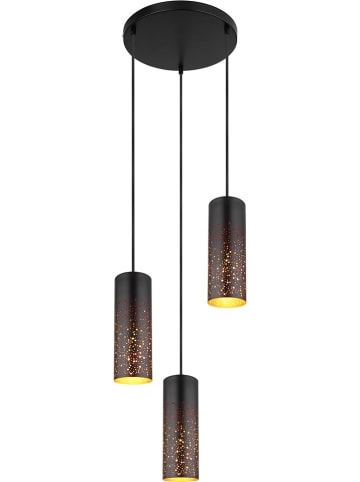 Globo lighting Hanglamp "Crocky" zwart - (H)150 x Ø 34 cm