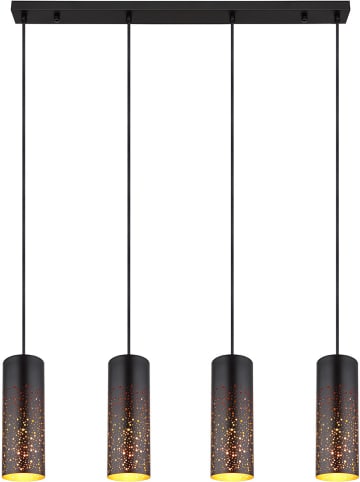 Globo lighting Hängeleuchte "Crocky" in Schwarz - (L)80 x (B)10 x (H)150 cm 