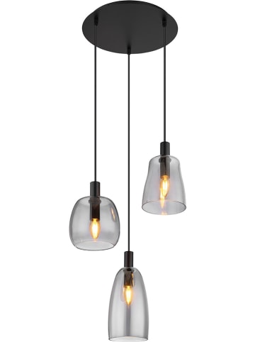 Globo lighting Lampa wisząca "Garri" w kolorze czarnym - wys. 150 x Ø 43 cm