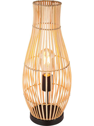 Globo lighting Lampa stołowa "Laglio" w kolorze jasnobrązowo-czarnym - wys. 47,5 x Ø 19,5 cm