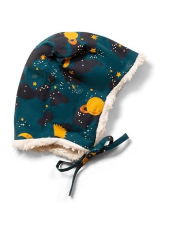 Little Green Radicals Czapka "Saturn Nights" w kolorze ciemnozielonym