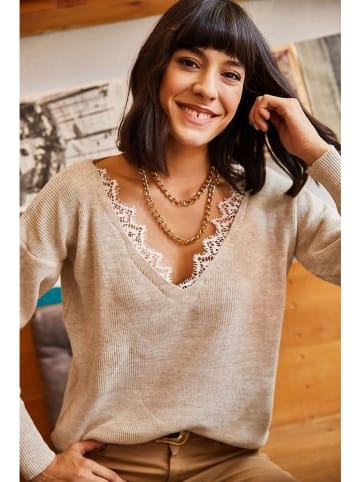 Olalook Pullover in Beige