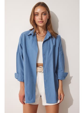 Happiness Istanbul Bluse in Blau