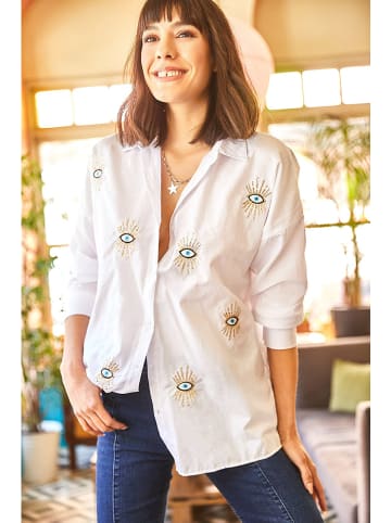 Olalook Bluse in Weiß