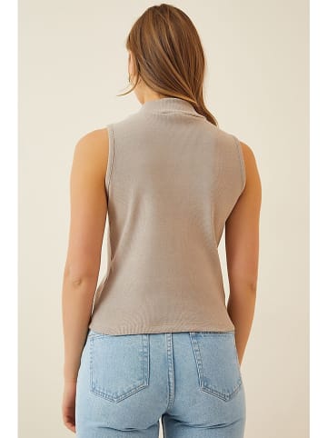 Happiness Istanbul 2er-Set: Tops in Beige/ Braun