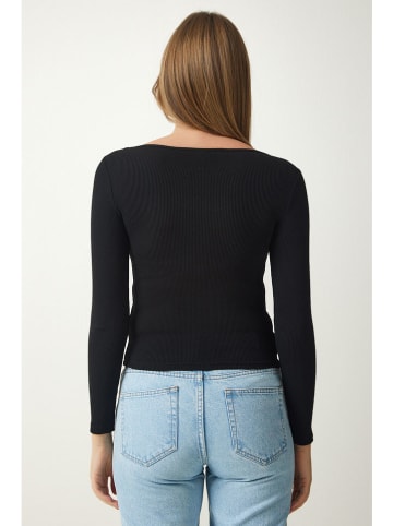 trendyol 2er-Set: Longsleeves in Schwarz/ Weiß