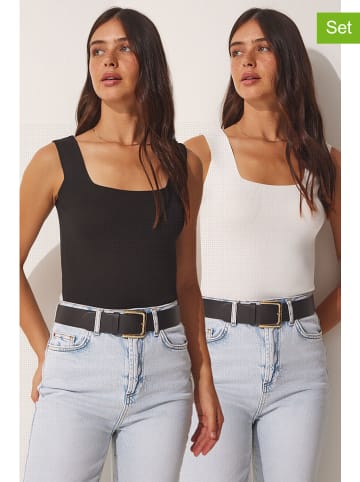 Happiness Istanbul 2-delige set: tops zwart/wit
