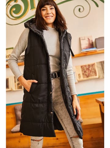 Olalook Doorgestikte bodywarmer zwart