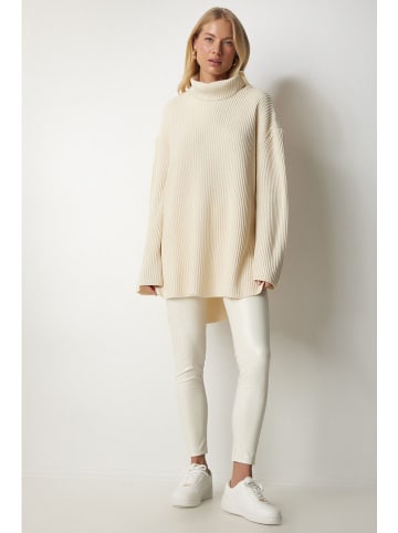 Happiness Istanbul Rolkragenpullover in Creme