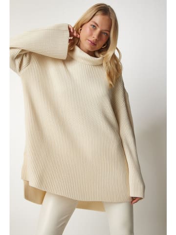 Happiness Istanbul Rolkragenpullover crème