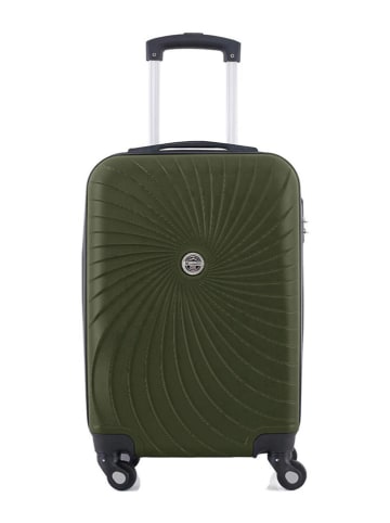 Geographical Norway Hardcase-Trolley "Sunlighteo" in Khaki - (B)34 x (H)53 x (T)21 cm
