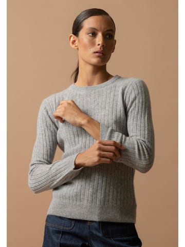 Perfect Cashmere Kasjmieren trui "Kylie" lichtgrijs