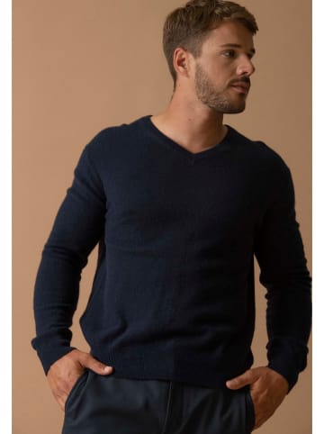 Perfect Cashmere Kaszmirowy sweter "Alexander" w kolorze granatowym