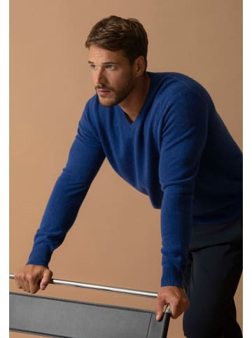 Perfect Cashmere Kaszmirowy sweter "Alexander" w kolorze niebieskim